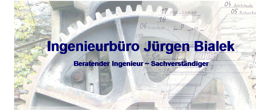 Textfeld: Ingenieurbro Jrgen Bialek
Beratender Ingenieur ~ Sachverstndiger
